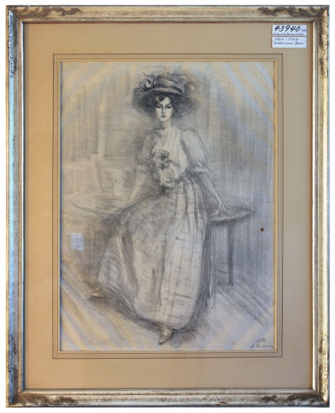 Belleroche, Albert de. Bildnis einer Dame. (01816)