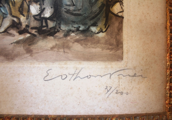 Friesz, Emile Othon. Lithografie. Les vendanges. Signiert. The Grape Harvest (01822)
