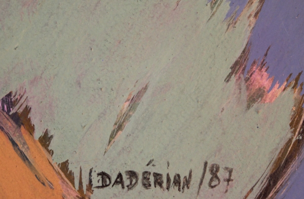 Daderian, Dikran - Mischtechnik - Gouache auf leichtem Karton - o.T. - 1987 (01853)
