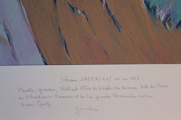 Daderian, Dikran - Mischtechnik - Gouache auf leichtem Karton - o.T. - 1987 (01853)