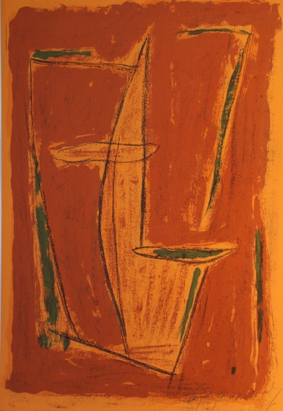 Casamada, Albert Rafols - Lithografie auf Karton (Art Nr. 1887)