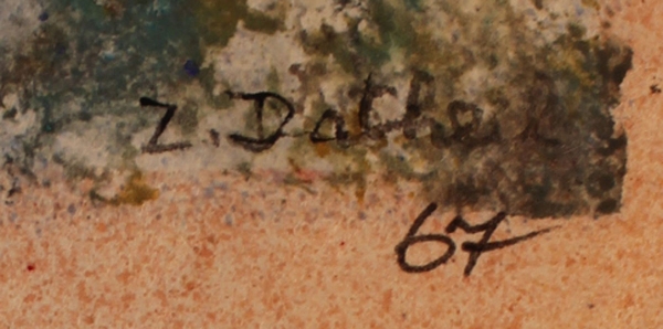 Datheil, Zdenka. Abstrakte Komposition. 1967 (Art Nr. 1954)