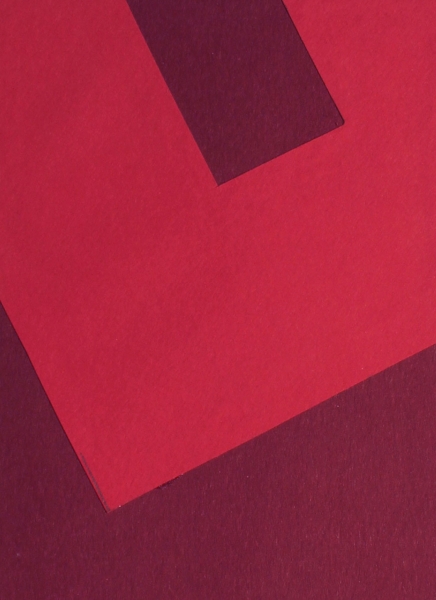 Wirth, Kurth. Collage auf Karton. Red Sky (Art Nr. 2030)