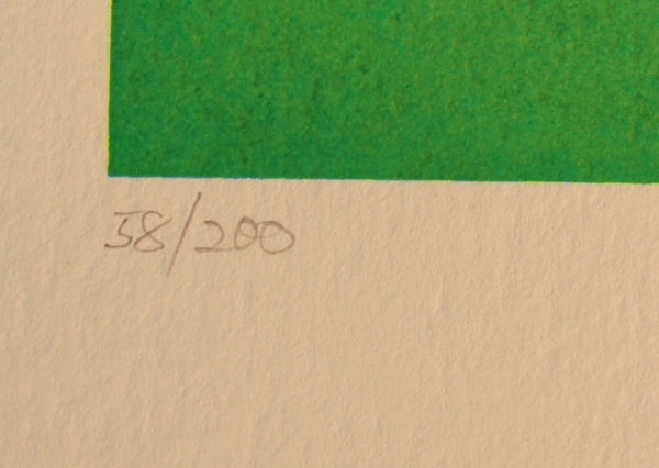 Aach, Herb. Lithografie "Split Infinity #B2S". (Art Nr. 2114)