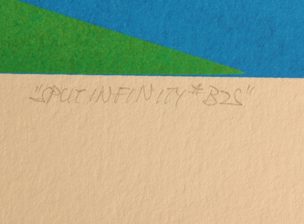 Aach, Herb. Lithografie "Split Infinity #B2S". (Art Nr. 2114)