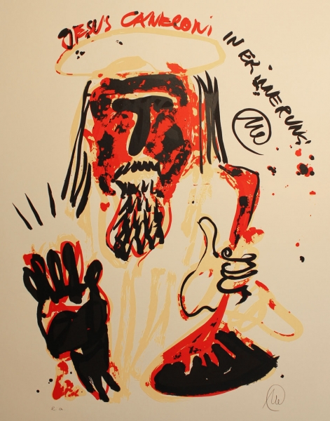 Lüpertz, Markus. In Erinnerung an den Jazz Musiker Jesus Canneloni. Signiert.(02125)