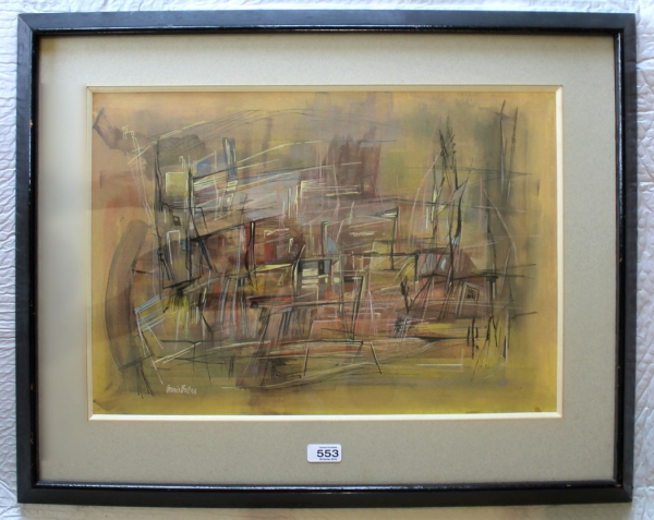 Francis, Bott. Gouache auf Papier. (Art Nr.2162)