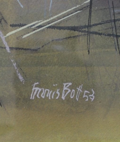 Francis, Bott. Gouache auf Papier. (Art Nr.2162)
