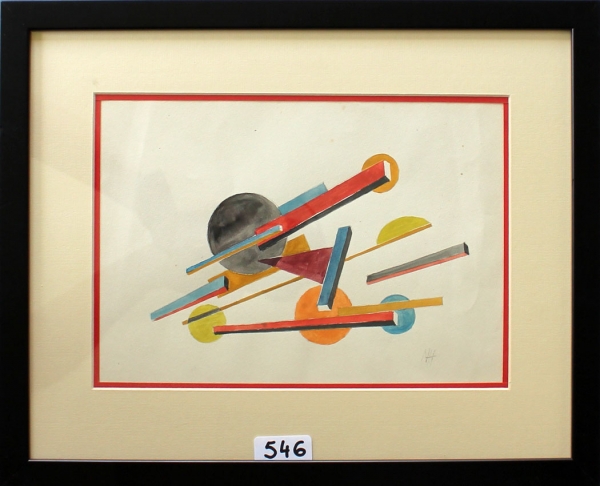École russe (XXe siècle). Composition constructiviste. (Art Nr. 2168)