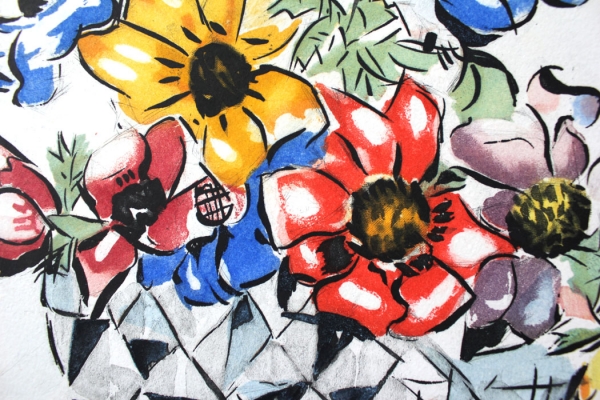 Villon, Jacques. Suzanne Duchamp. Pot of Flowers (Farblithografie with Jacques Villon) (1929) (Art. Nr. 02170)