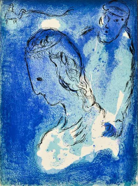 Chagall, Marc. Abraham und Sarah. (ID 45)