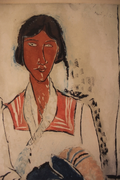 Villon, Jacques. L'Italienne d'apres Modigliani.  (00800)
