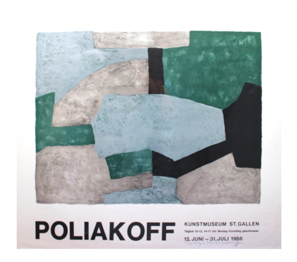 Poliakoff, Serge. Ausstellungsplakat: Kunstmuseum St. Gallen. (00683)