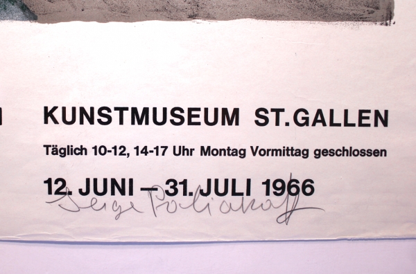Poliakoff, Serge. Ausstellungsplakat: Kunstmuseum St. Gallen. (00683)