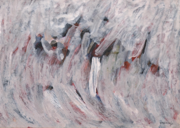 Daderian, Dikran - Mischtechnik - Gouache auf leichtem Karton - o.T. - 1962 (01773)