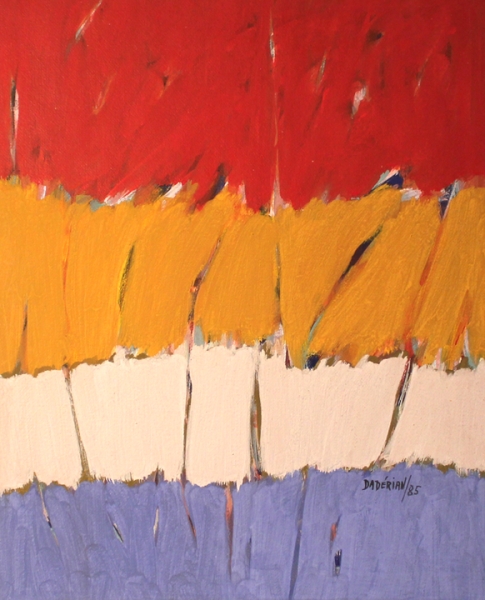 Daderian, Dikran - Mischtechnik - Gouache auf leichtem Karton - o.T. - 1985 (01774)