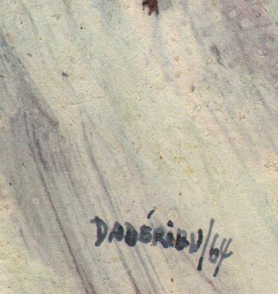 Daderian, Dikran - Mischtechnik - Gouache auf leichtem Karton - o.T. - 1964 (01770)