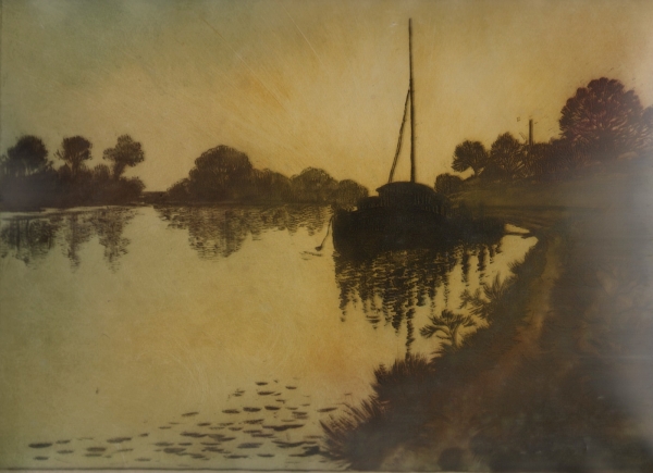 Delâtre, Eugène. La Seine à Gennevilliers. (00122)