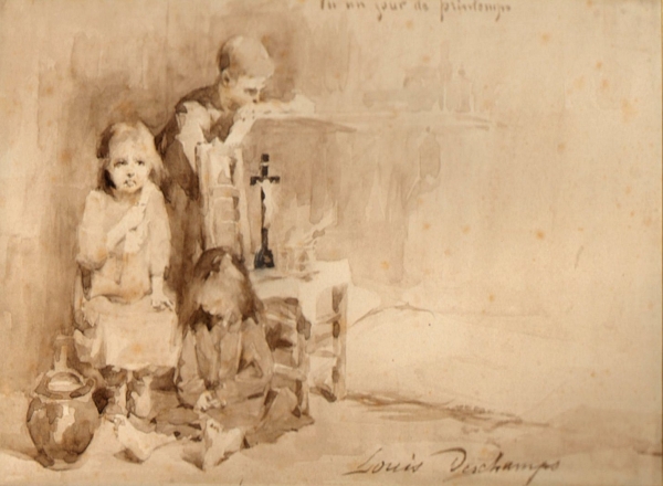 Deschamps, Louis Henri. For un jour de printemps. (00187)