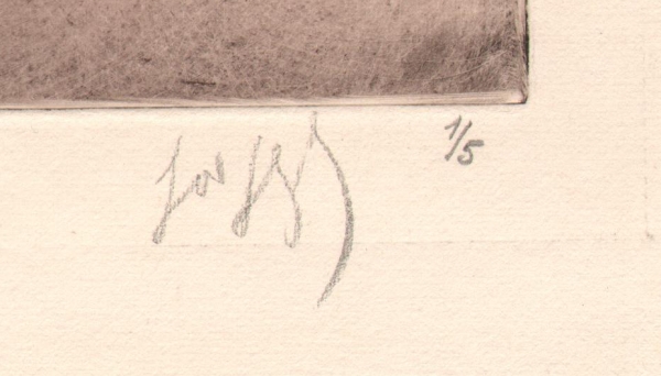 Legrand, Louis - Radierung auf Original Pellet et Legrand Künstler Bütten - Mutter und Kind - Signiert (00252)
