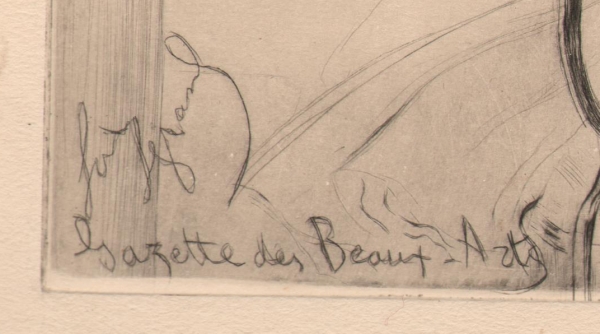 Legrand, Louis - Radierung - 2 Frauen vor dem Spiegel - Gazette de Beaux Arts - (00270)