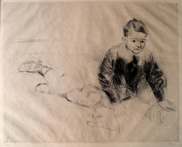 Villon, Jacques. Portrait d'un petit Garcon (Portrait eines Arzt-Sohnes aus Rouen). (00140)